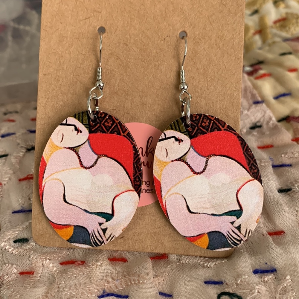 Picasso sleeping painting of lover Marie-Thérèse Walter Earrings